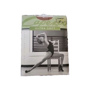 Capezio #1817 Women's Ultra Soft Tights Footless Suntan Size S/M New Dancing